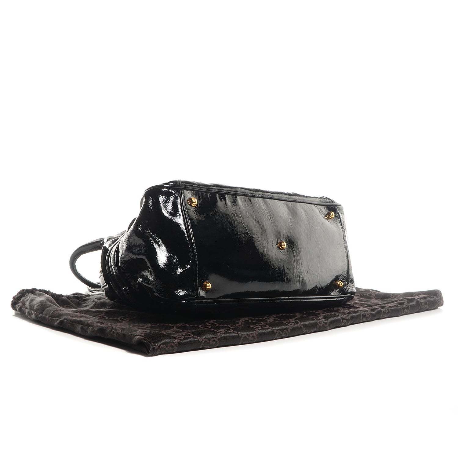 Gucci Patent Large Wave Boston Black 4 of 7