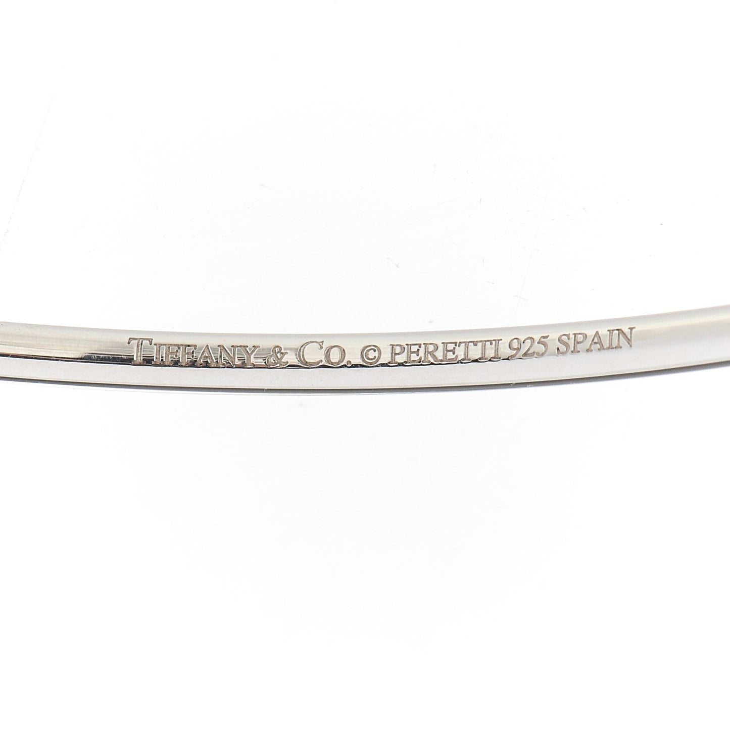 Sterling Silver Elsa Peretti Teardrop Bangle Bracelet