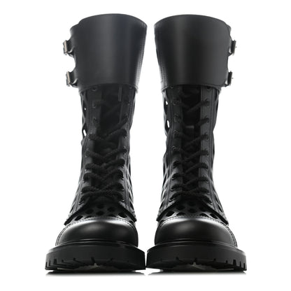 Christian Dior Matte Calfskin Womens D-Trap 30mm Tall Boots 35 Black 2 of 6