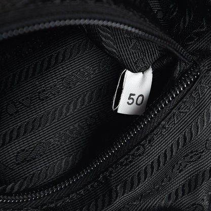 Prada Nylon Tessuto Impuntu Quilted Shoulder Bag Black 6 of 10