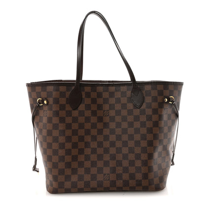 Louis Vuitton Damier Ebene Neo Neverfull MM Rose Ballerine 1 of 10