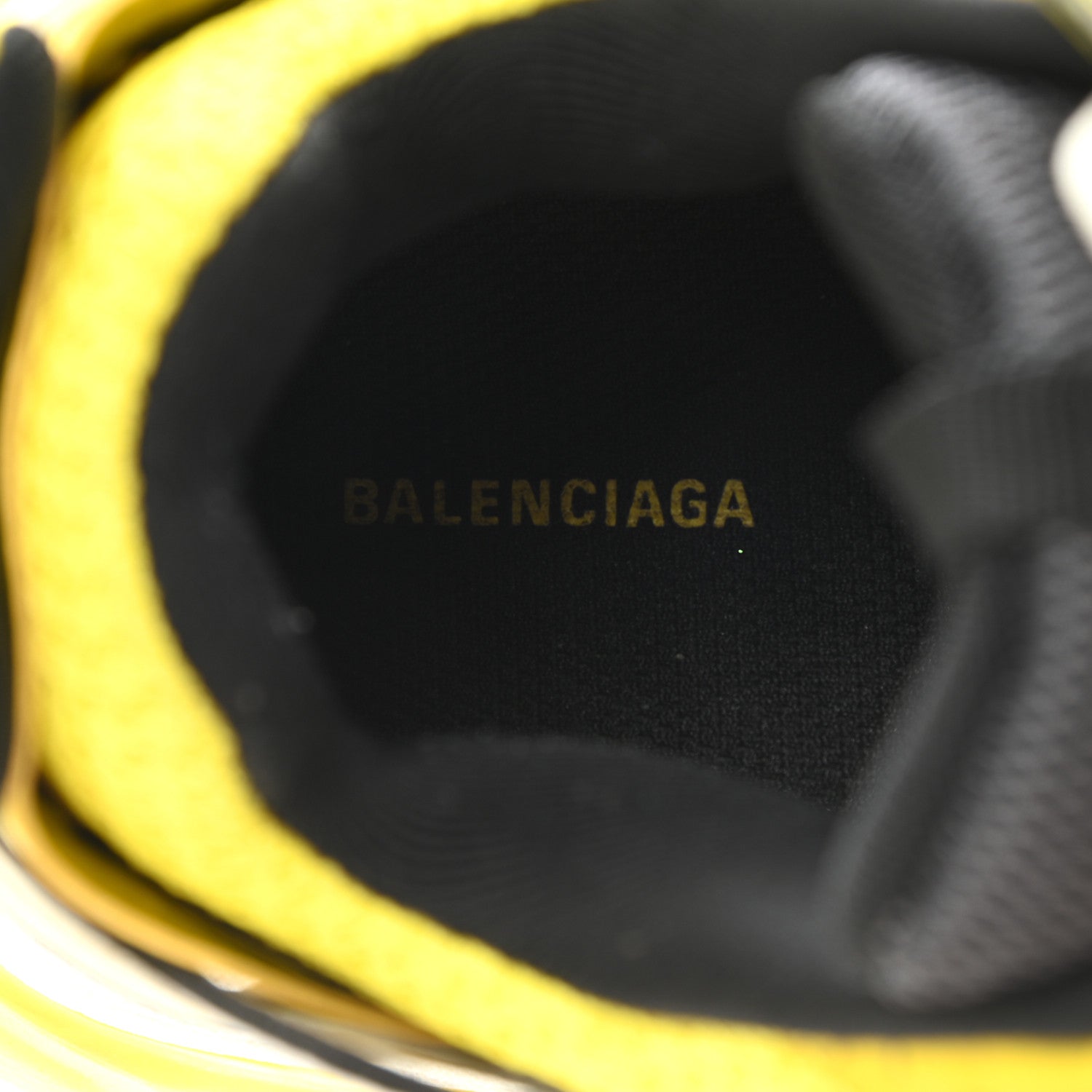 Balenciaga Mesh Nylon Womens Track Sneakers 39 Jaune Black White 7 of 10