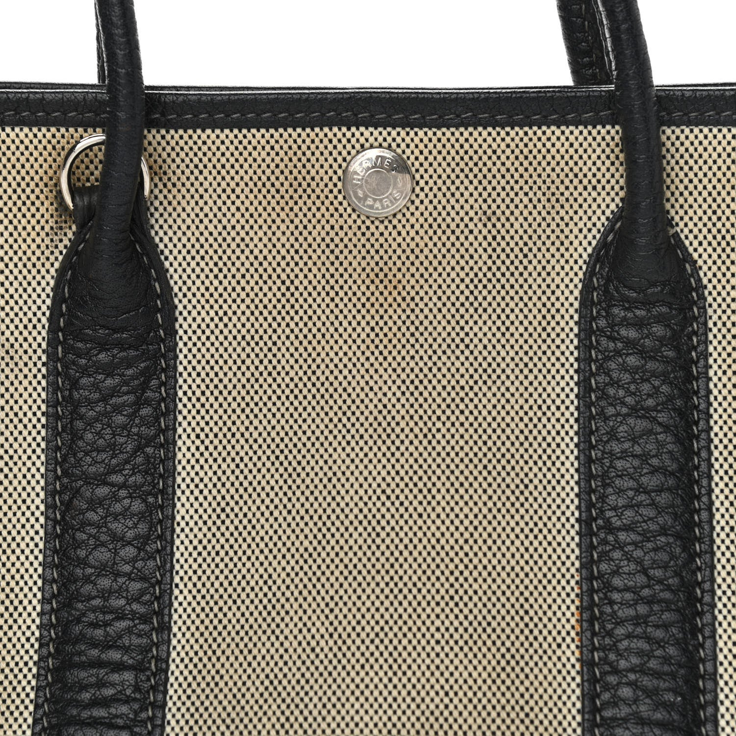 Hermes Buffle Skipper Toile Garden Party 30 TPM Black 7 of 10