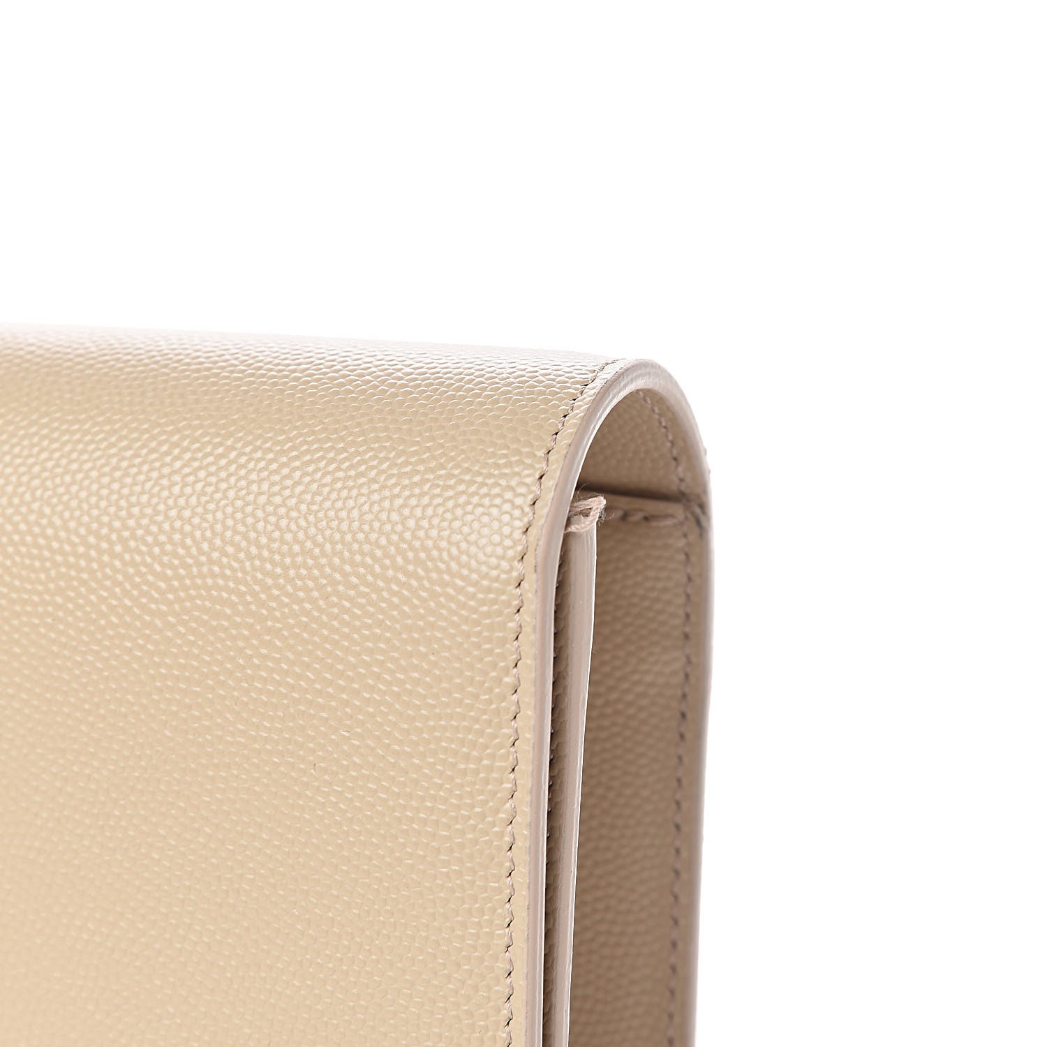 Saint Laurent Grain De Poudre Classic Kate Monogram Clutch Nude Powder 9 of 9