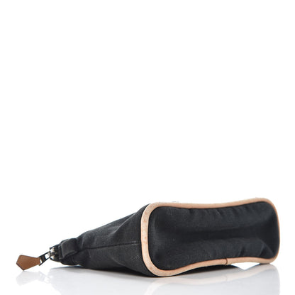 Hermes Cotton Canvas Mini Bolide Travel Cosmetic Pouch Black 4 of 10