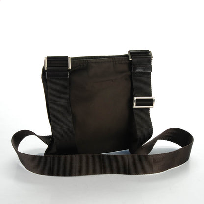 Prada Nylon Vela Flat Messenger Bag Brown 3 of 7