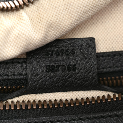 Gucci Velvet GG Monogram Textured Calfskin Web Medium Duffle Bag Blue Beige Black 6 of 11