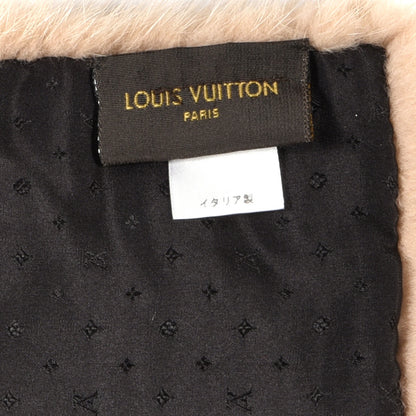 Louis Vuitton Monogram Mink Fur Stole Beige 4 of 4