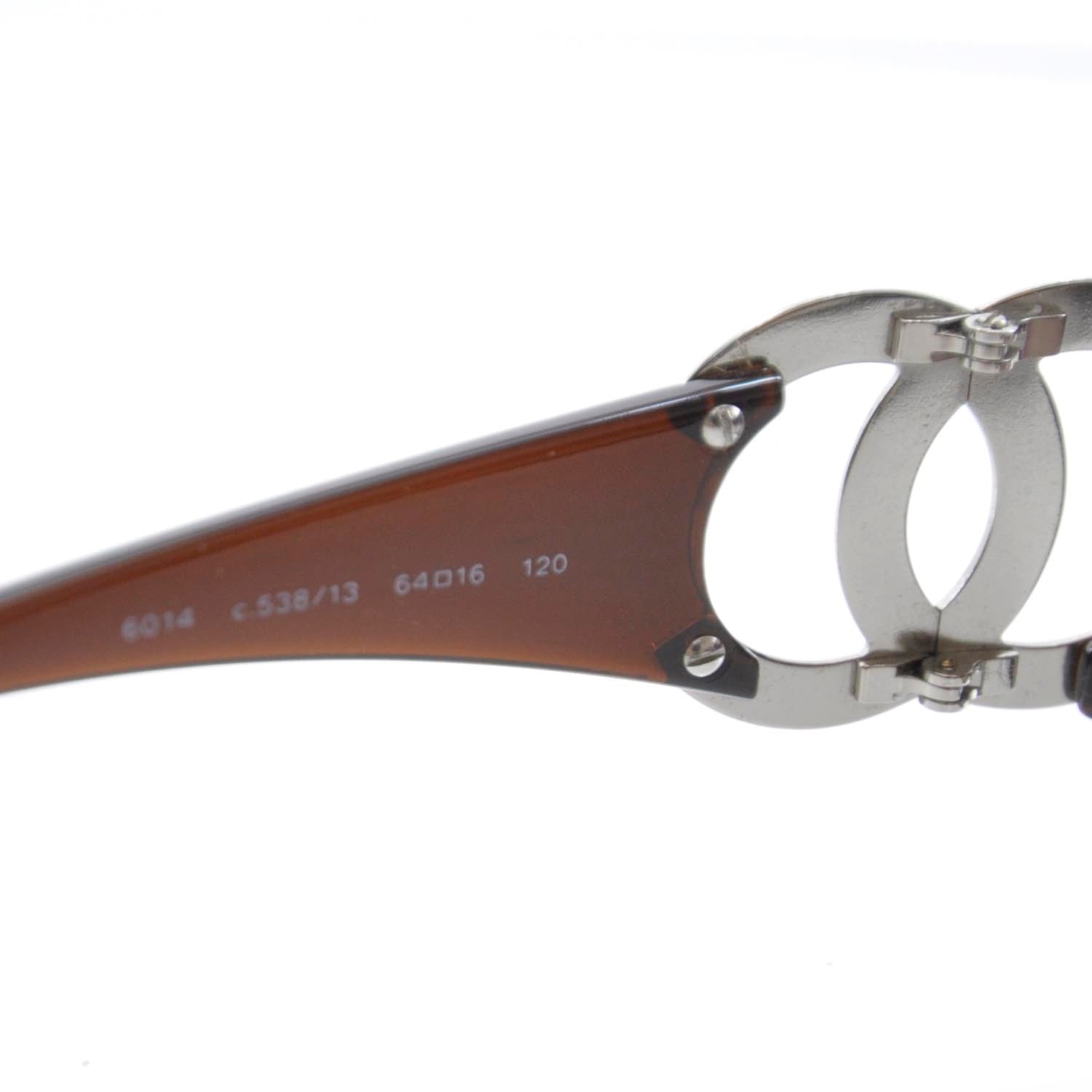 Chanel CC Sunglasses 6014 Brown 5 of 6