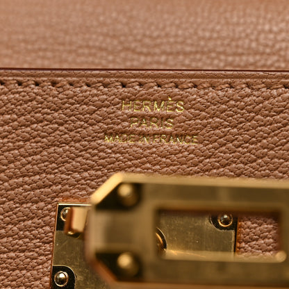 Hermes Chevre Mysore Kelly Wallet To Go Quebracho 5 of 7