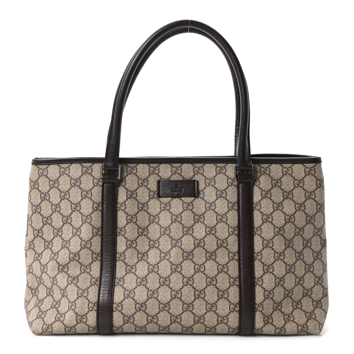 GG Plus Monogram Medium Joy Tote Dark Brown