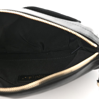 Chanel Lambskin Quilted Waist Bag Fanny Pack Black Black 5 of 10