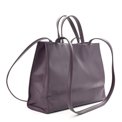 Telfar Vegan Leather Medium Shopping Bag Eggplant 3 of 11