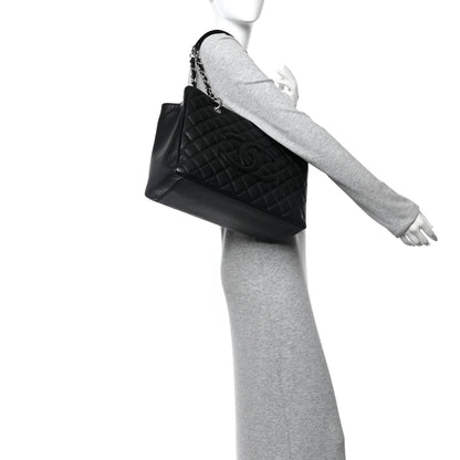 Chanel Caviar Quilted Grand Shopping Tote GST Black 2 of 12