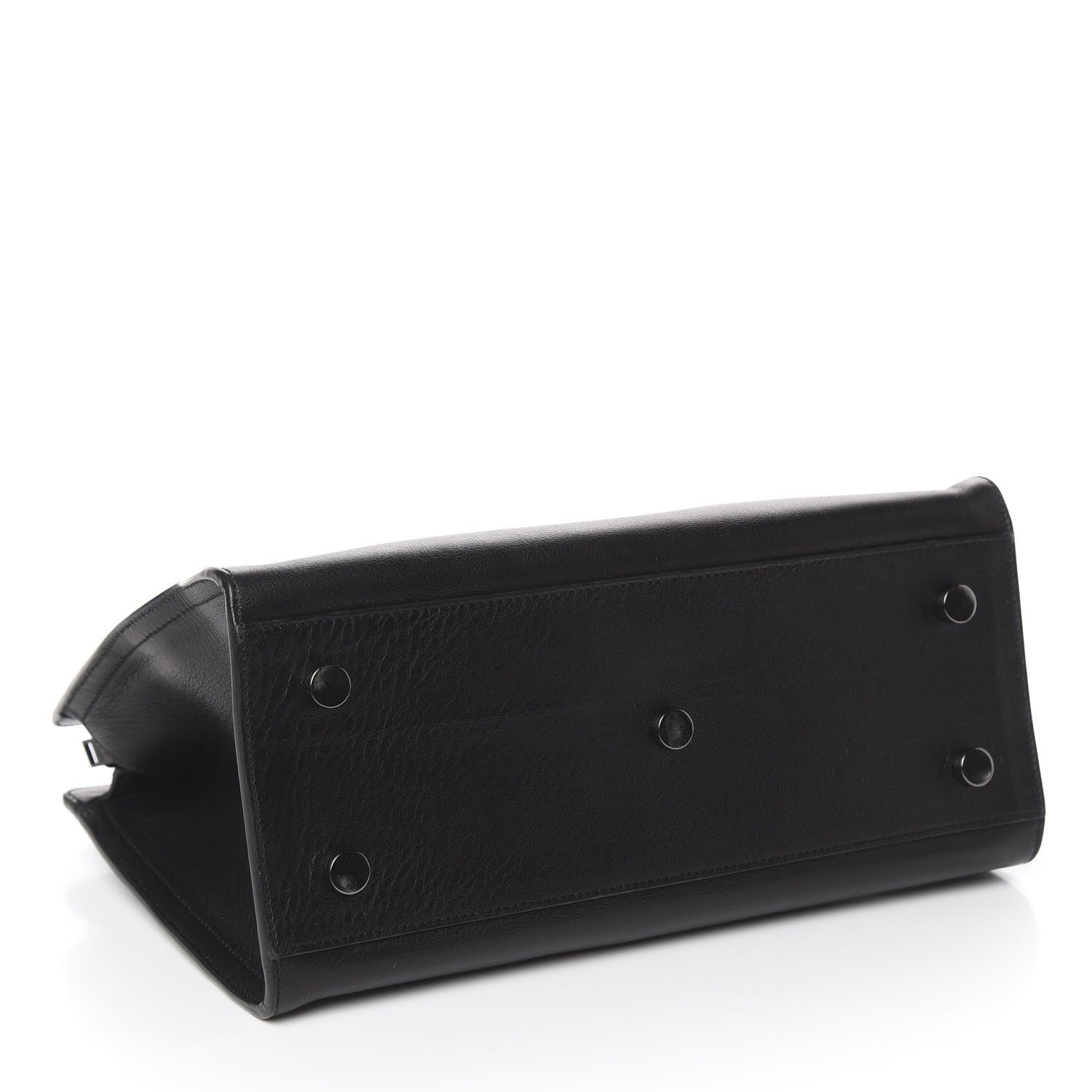 Saint Laurent Calfskin Baby Monogram Cabas Black 5 of 12