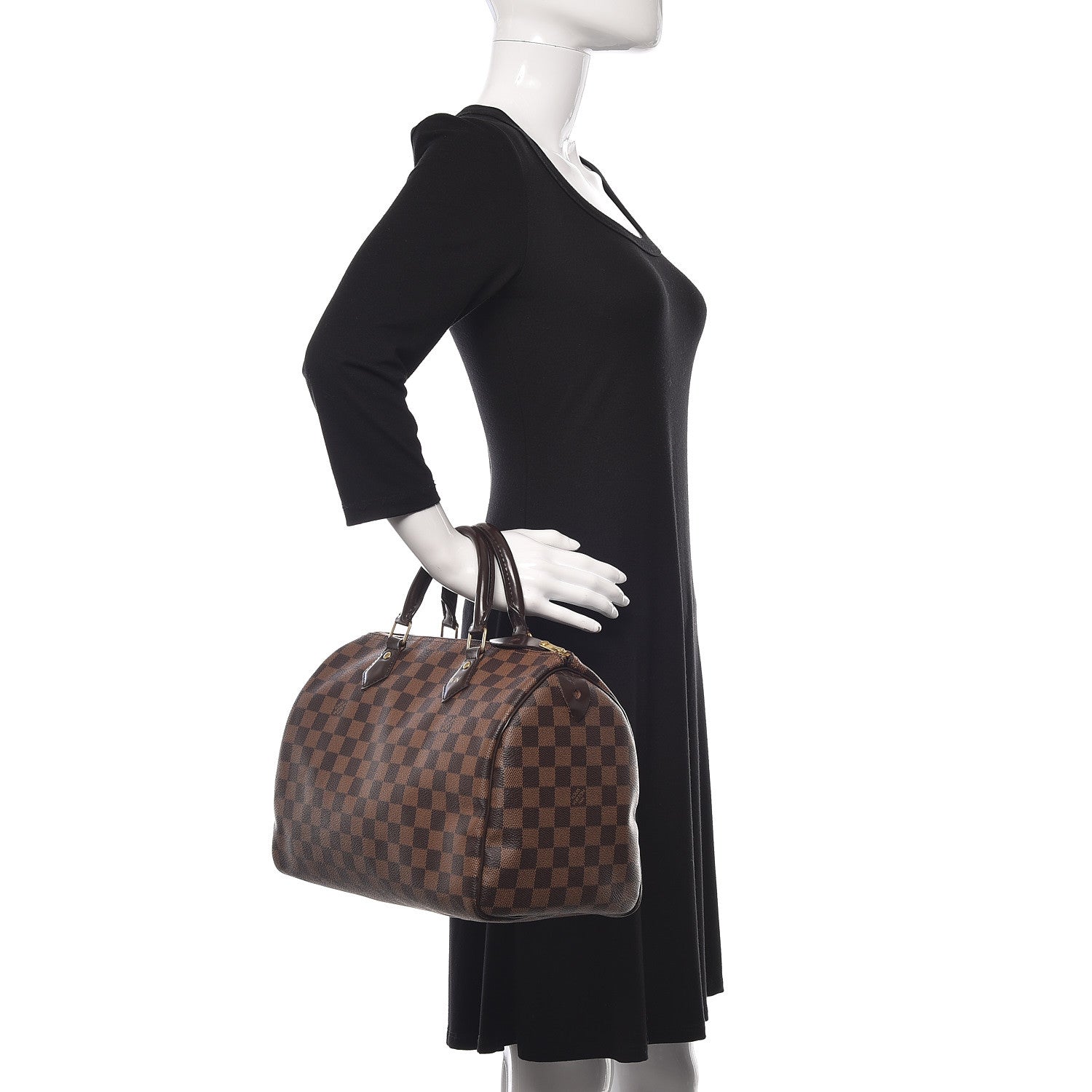 Louis Vuitton Damier Ebene Speedy 30 2 of 9