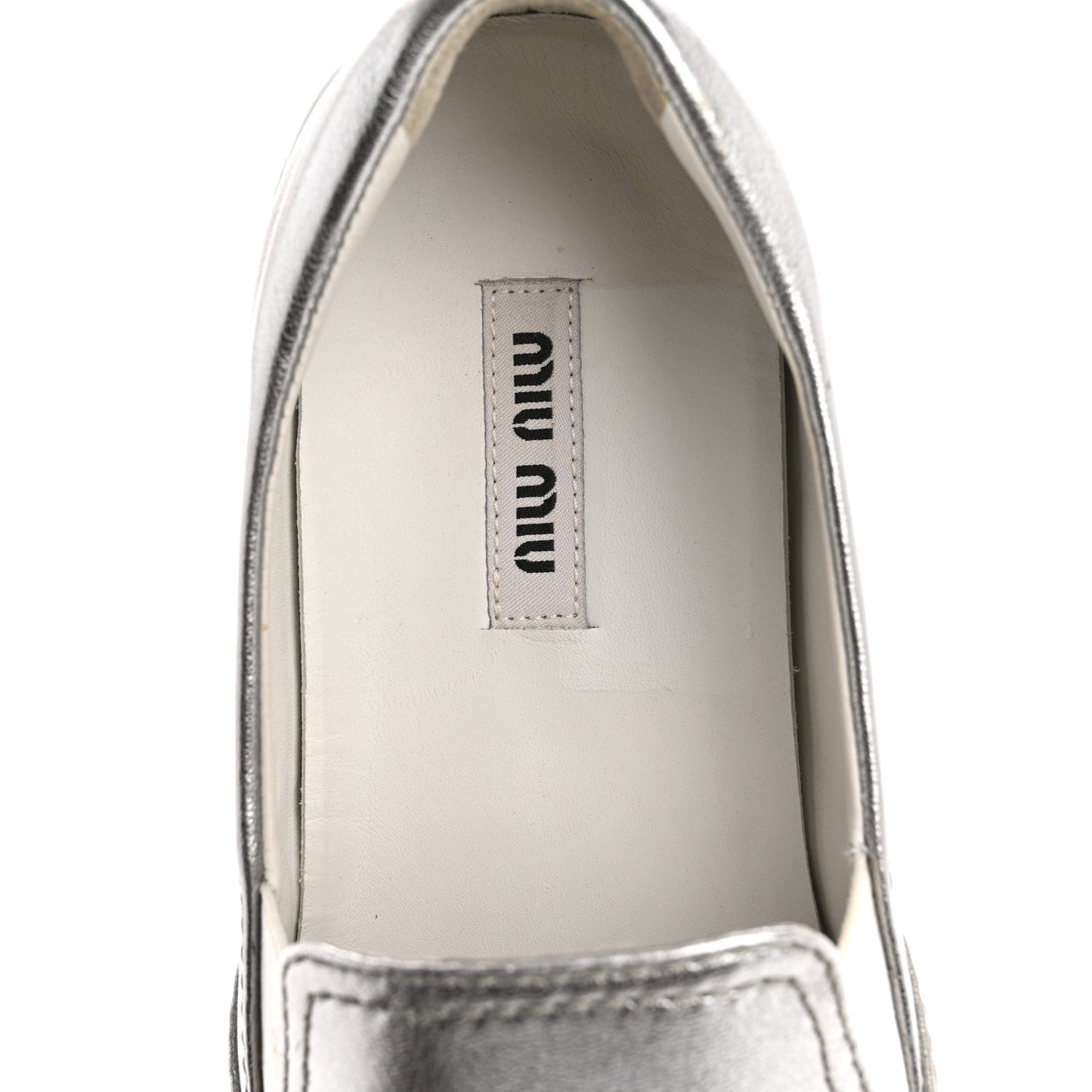 Mordore Crystal Embellished Womens Slip On Trainers 36 Cromo