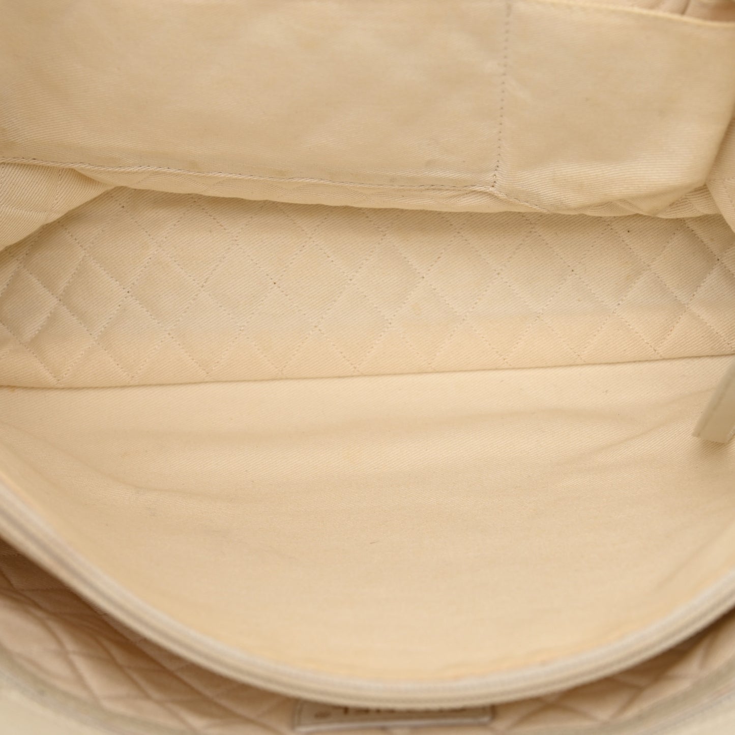 Goatskin Perforated Large CC Tote White