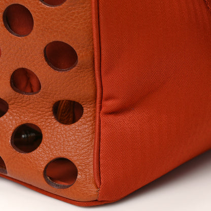 Hermes Buffle Toile Sac A Chien TouTou Brique Potiron 13 of 16