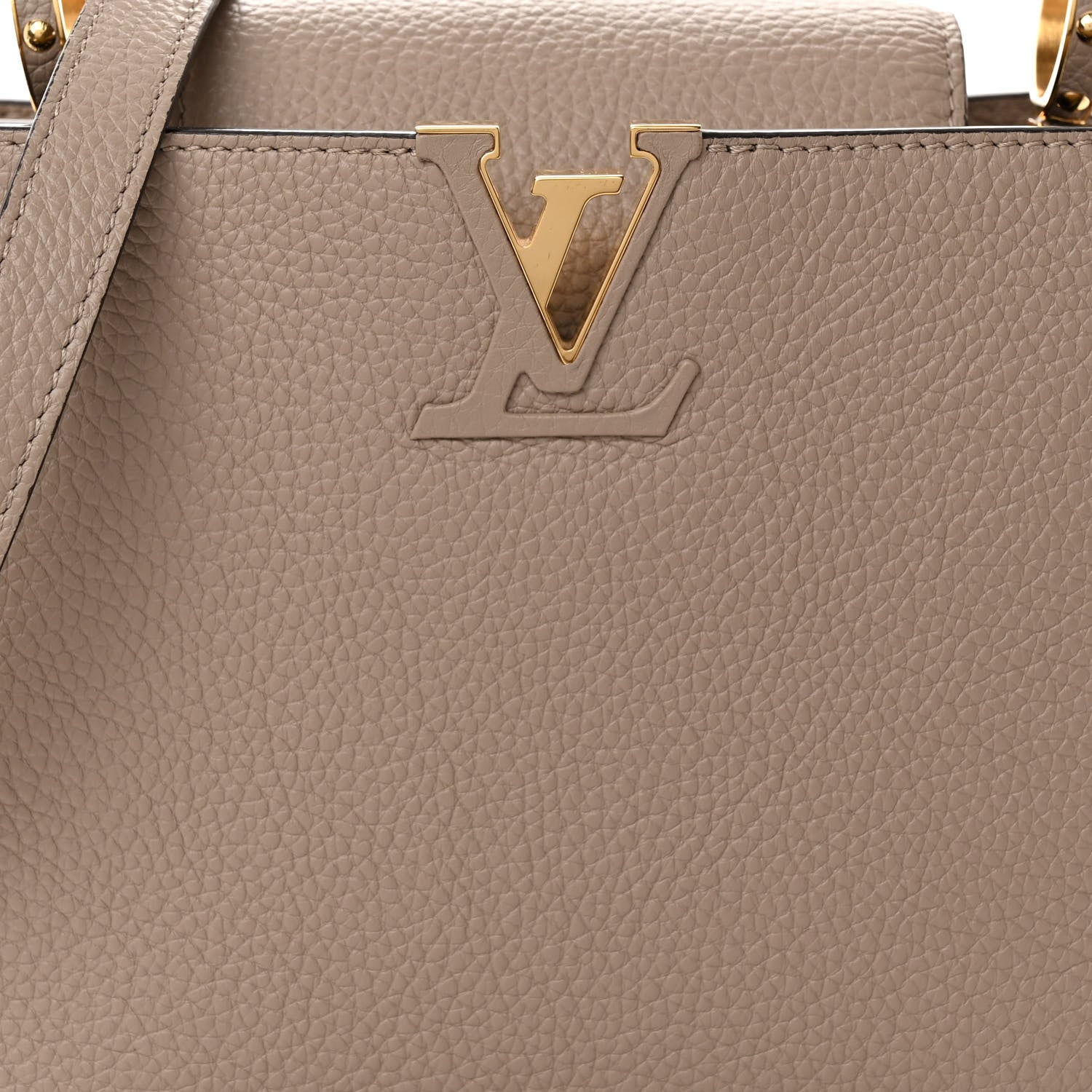 Louis Vuitton Taurillon Capucines BB Galet 7 of 9
