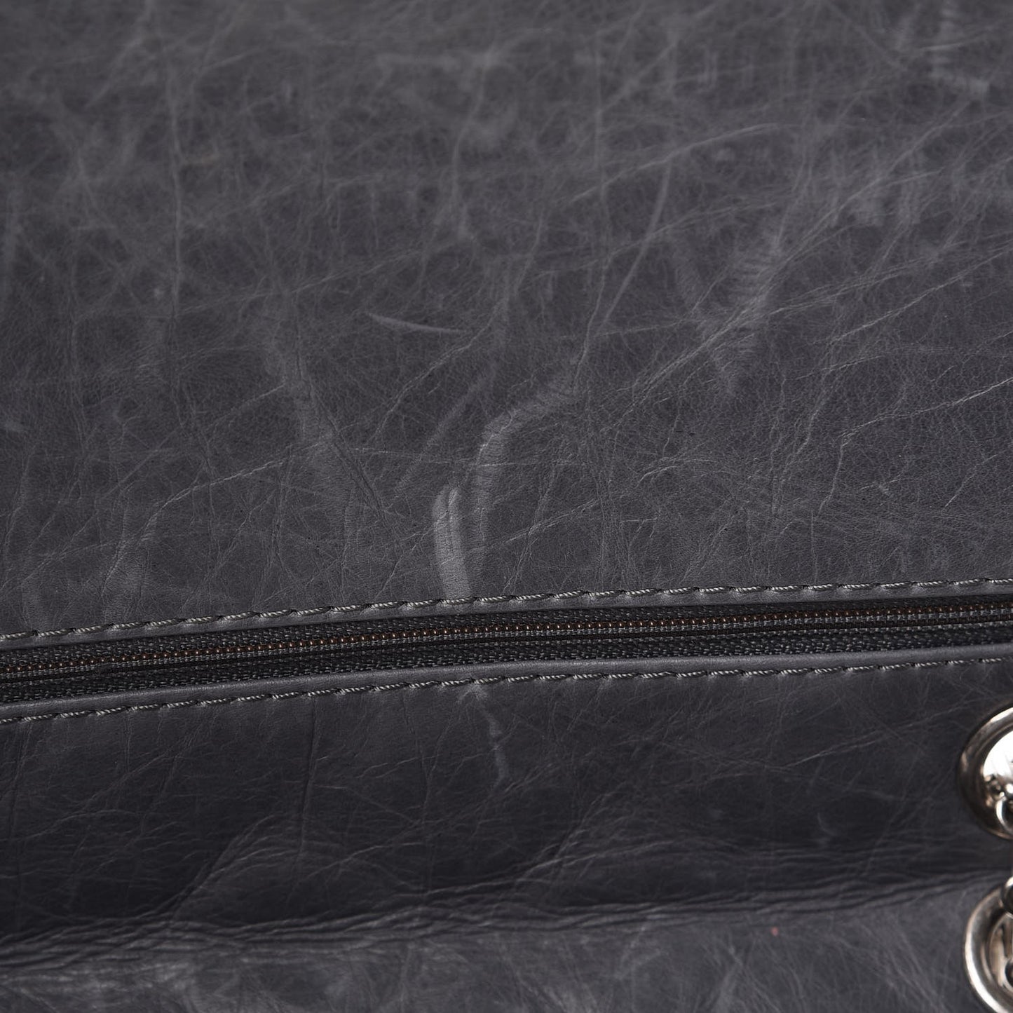 Aged Calfskin Quilted 50th Anniversary 2.55 Reissue 227 Flap Grey