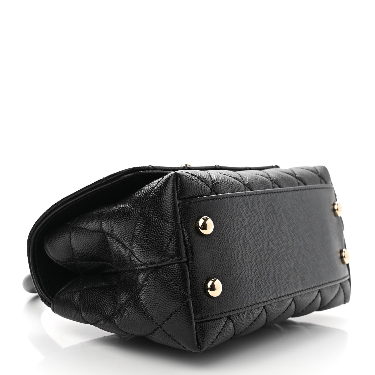 Chanel Caviar Quilted Extra Mini Coco Handle Flap Black 4 of 10