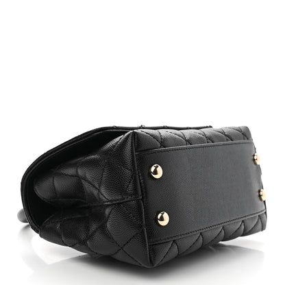 Chanel Caviar Quilted Extra Mini Coco Handle Flap Black 4 of 10