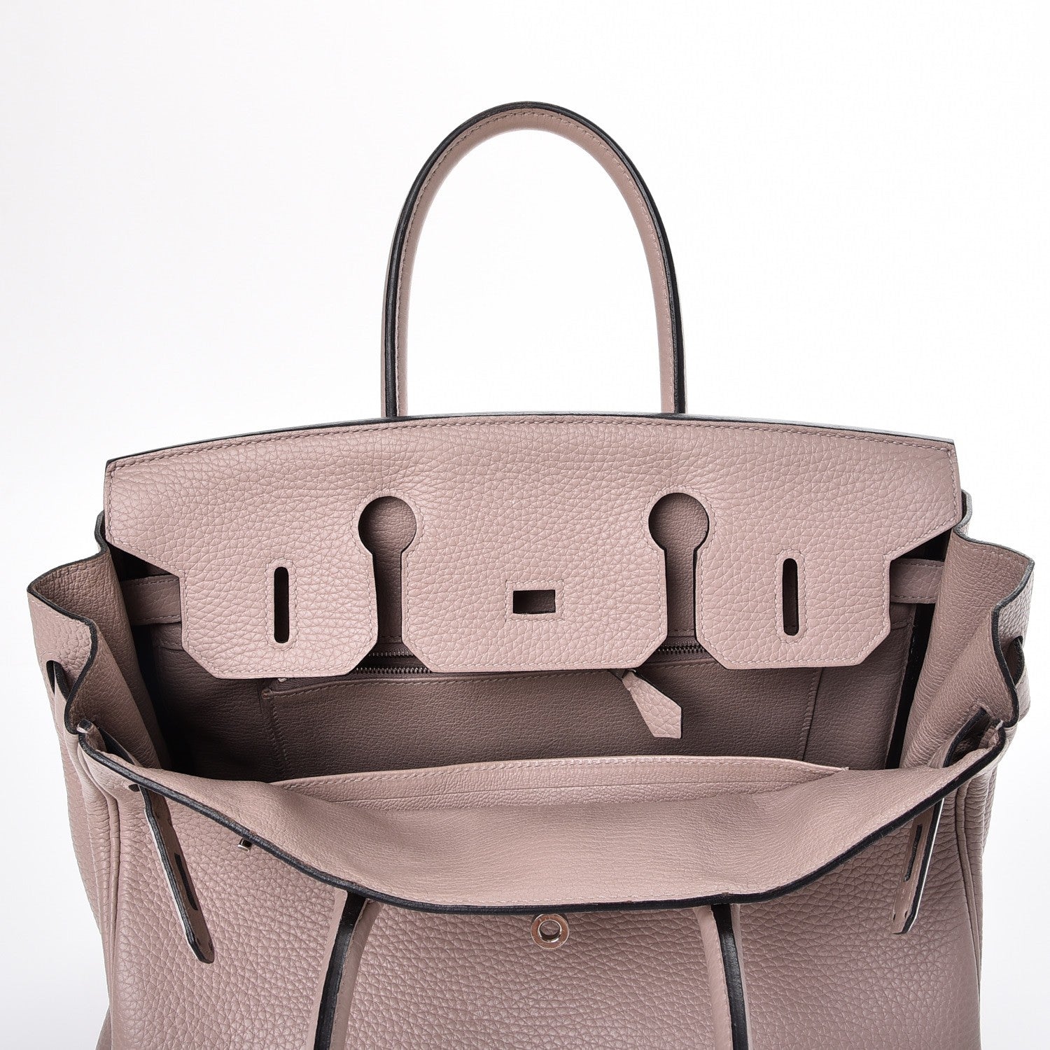 Hermes Taurillon Clemence Birkin 30 Glycine 9 of 44
