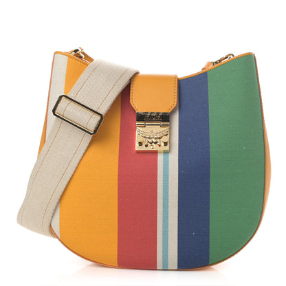 MCM Canvas Medium Patricia Hobo Rainbow 1 of 4