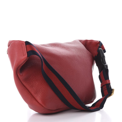 Gucci Grained Calfskin Logo Belt Bag Hibiscus Red 3 of 9