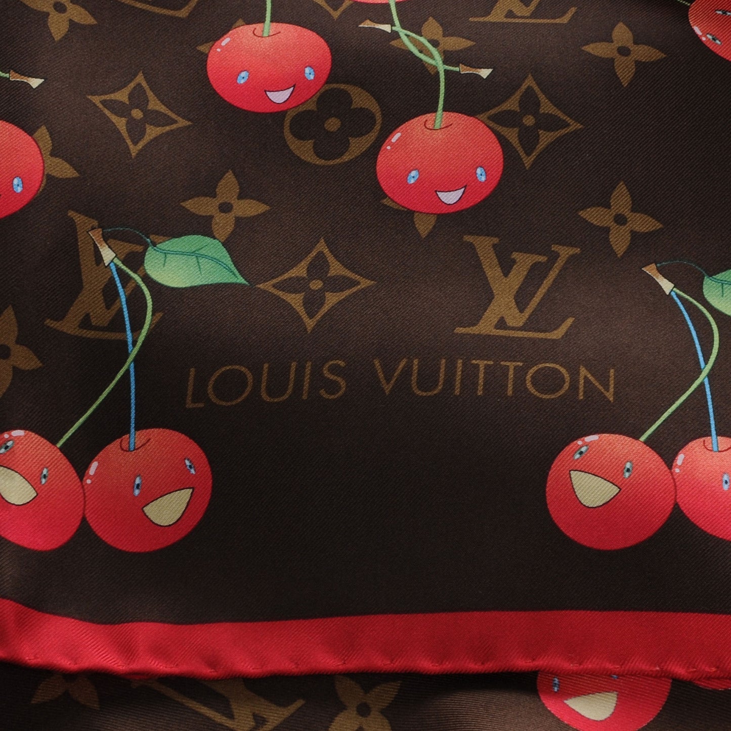 Monogram Cerises Scarf