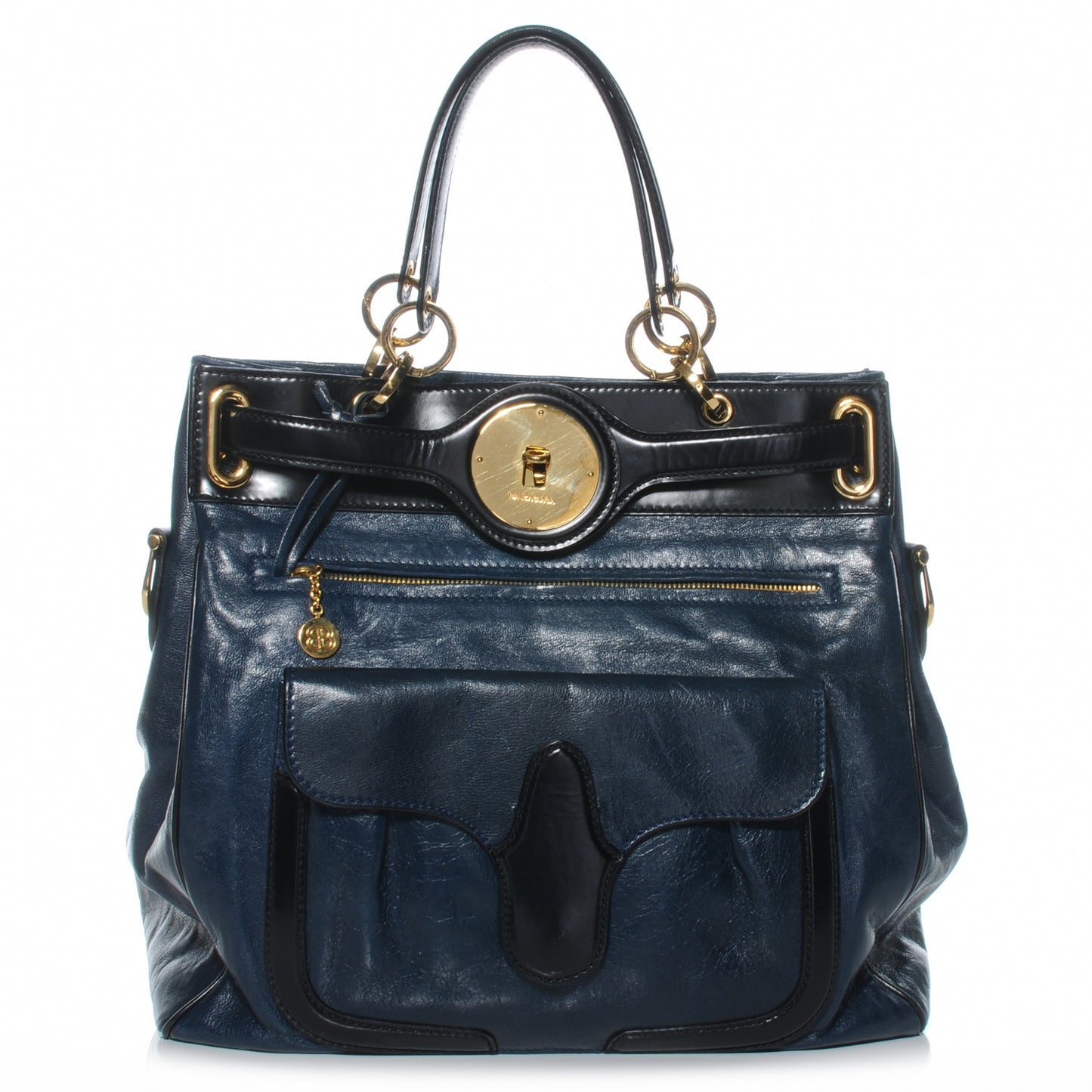Chevre Lune Medium MM Tote Bleu