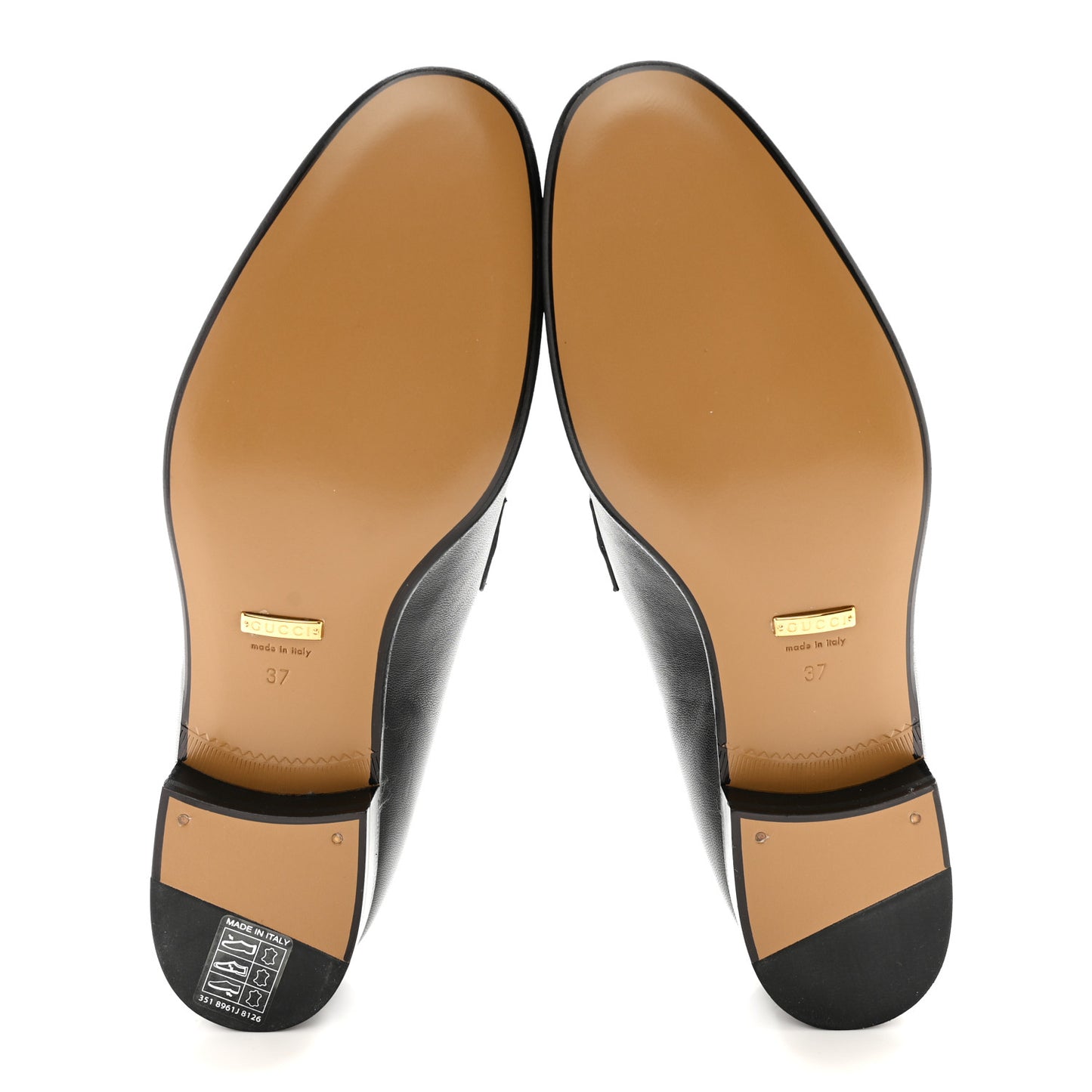 Calfskin Womens Interlocking G Horsebit Loafers 37 Black