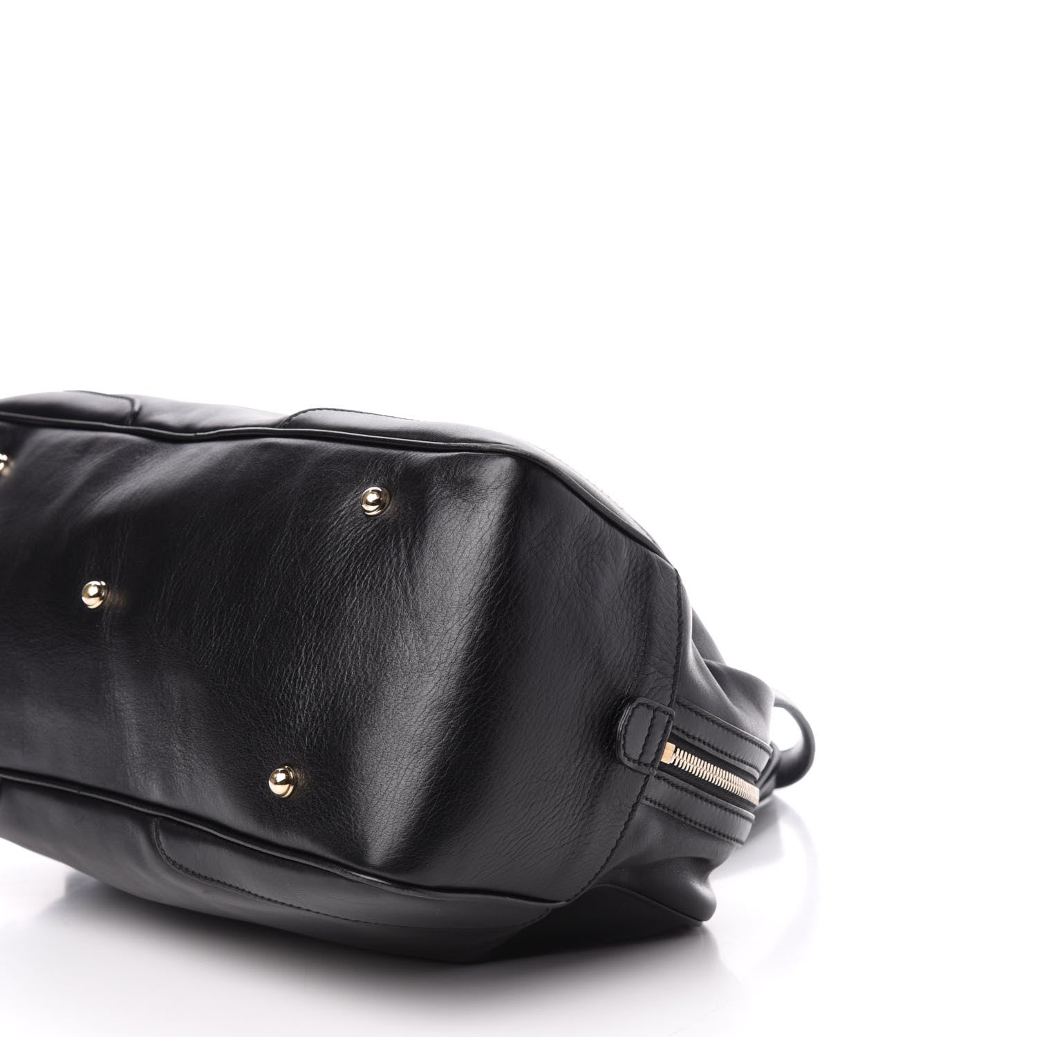 Gucci Calfskin Bamboo Boston Black 10 of 11