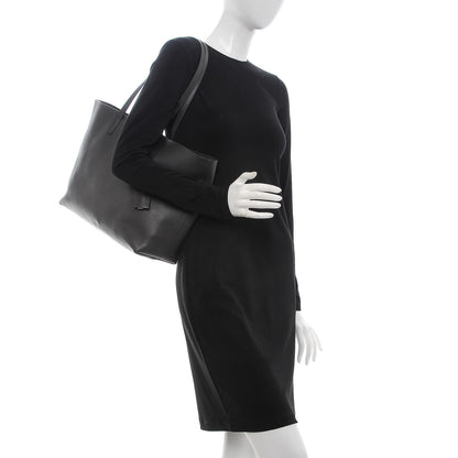 Saint Laurent Calfskin Large Shopping Tote Dark Grey 2 of 8