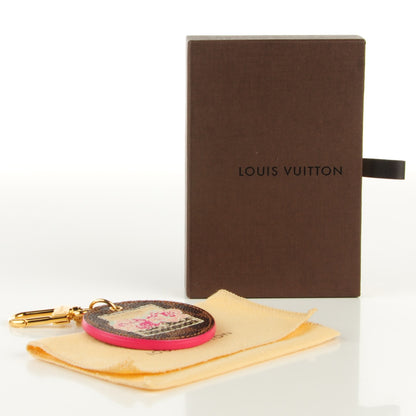 Louis Vuitton Damier Ebene Illustre Posies Bag Charm 6 of 6