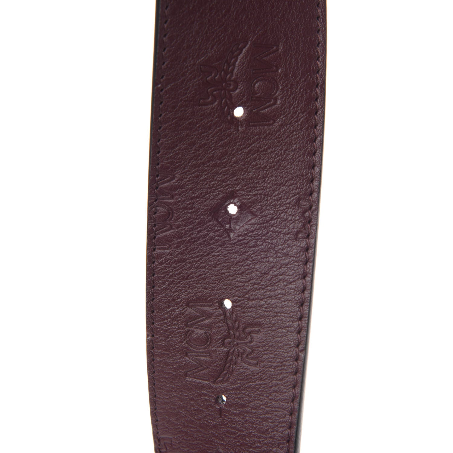 MCM Visetos Reversible M-Buckle Belt Bag Rustic Brown 6 of 6