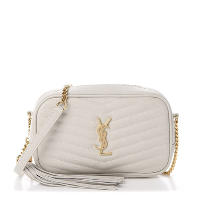 Saint Laurent Grain De Poudre Matelasse Monogram Mini Lou Camera Bag Crema Soft 1 of 11