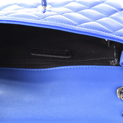 Chanel Patent Quilted Small Coco Shine Flap Blue 4 of 10