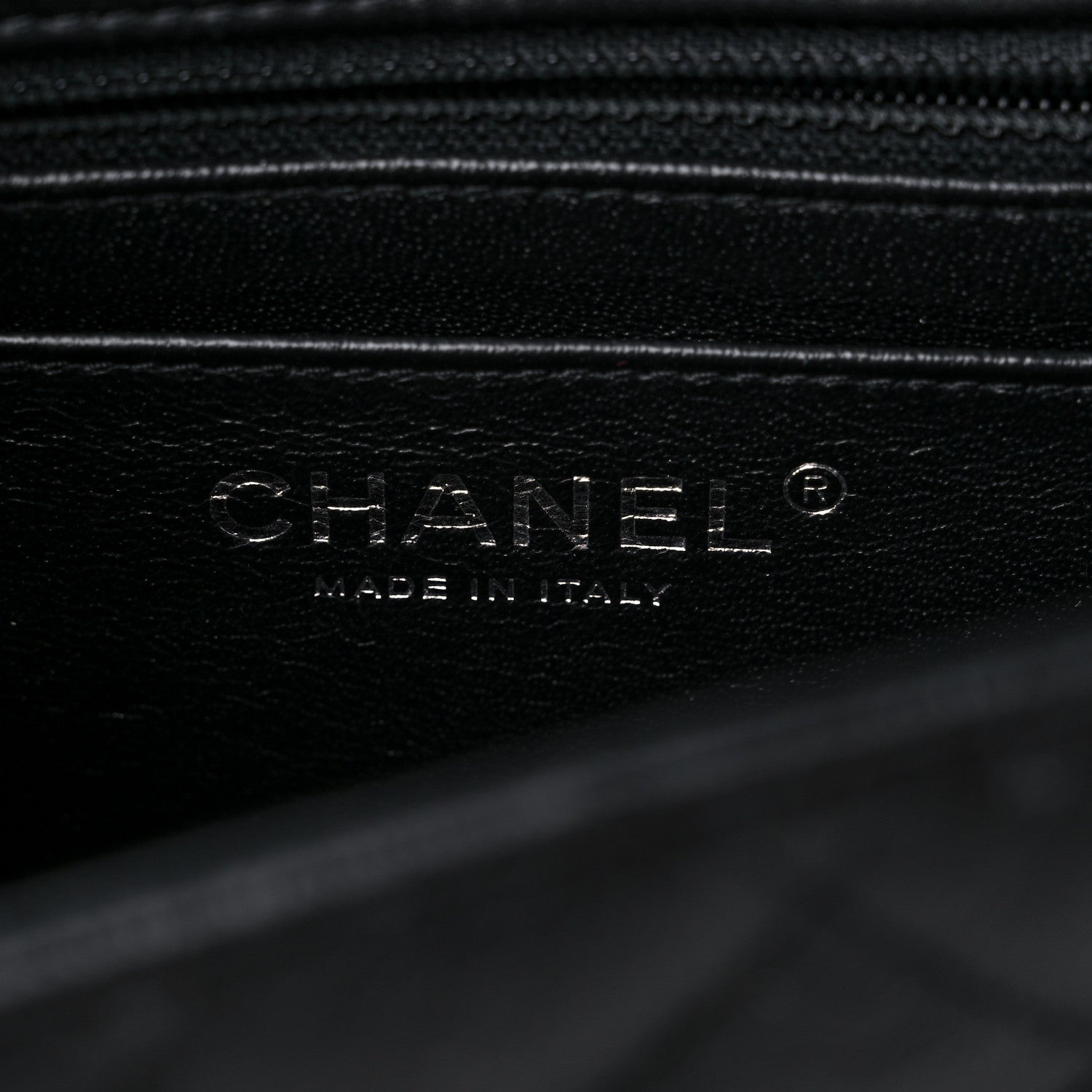 Chanel Crumpled Calfskin Quilted Mini Square Flap So Black 6 of 11