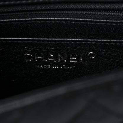 Chanel Crumpled Calfskin Quilted Mini Square Flap So Black 6 of 11