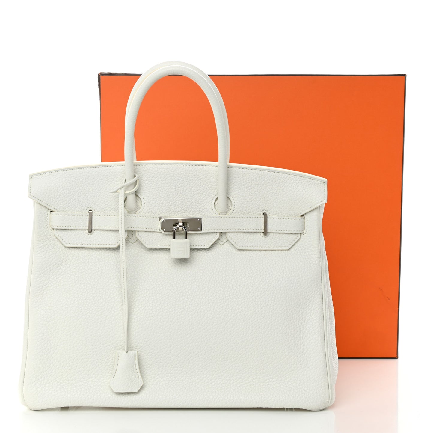 Taurillon Clemence Birkin 35 White