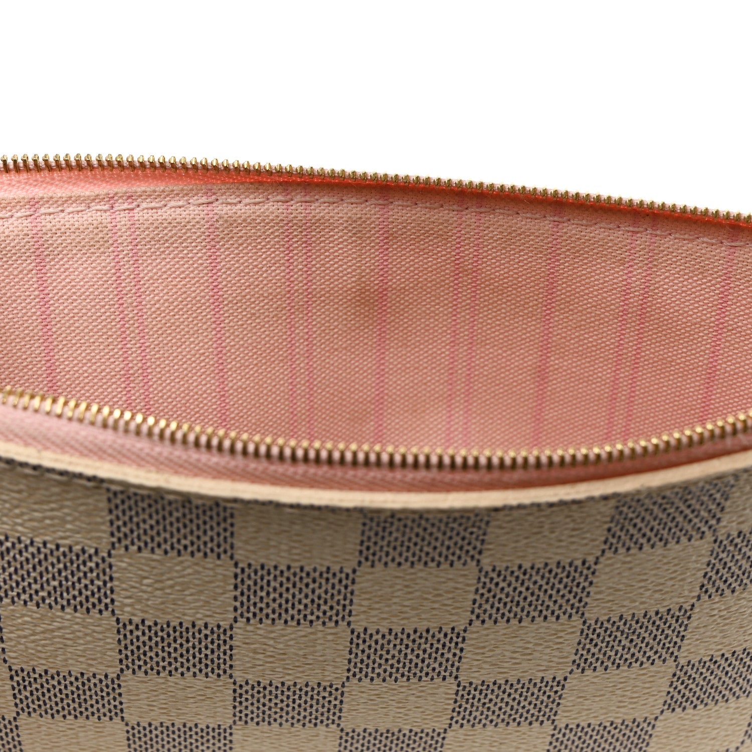 Louis Vuitton Damier Azur Neverfull MM GM Pochette Rose Ballerine 8 of 8