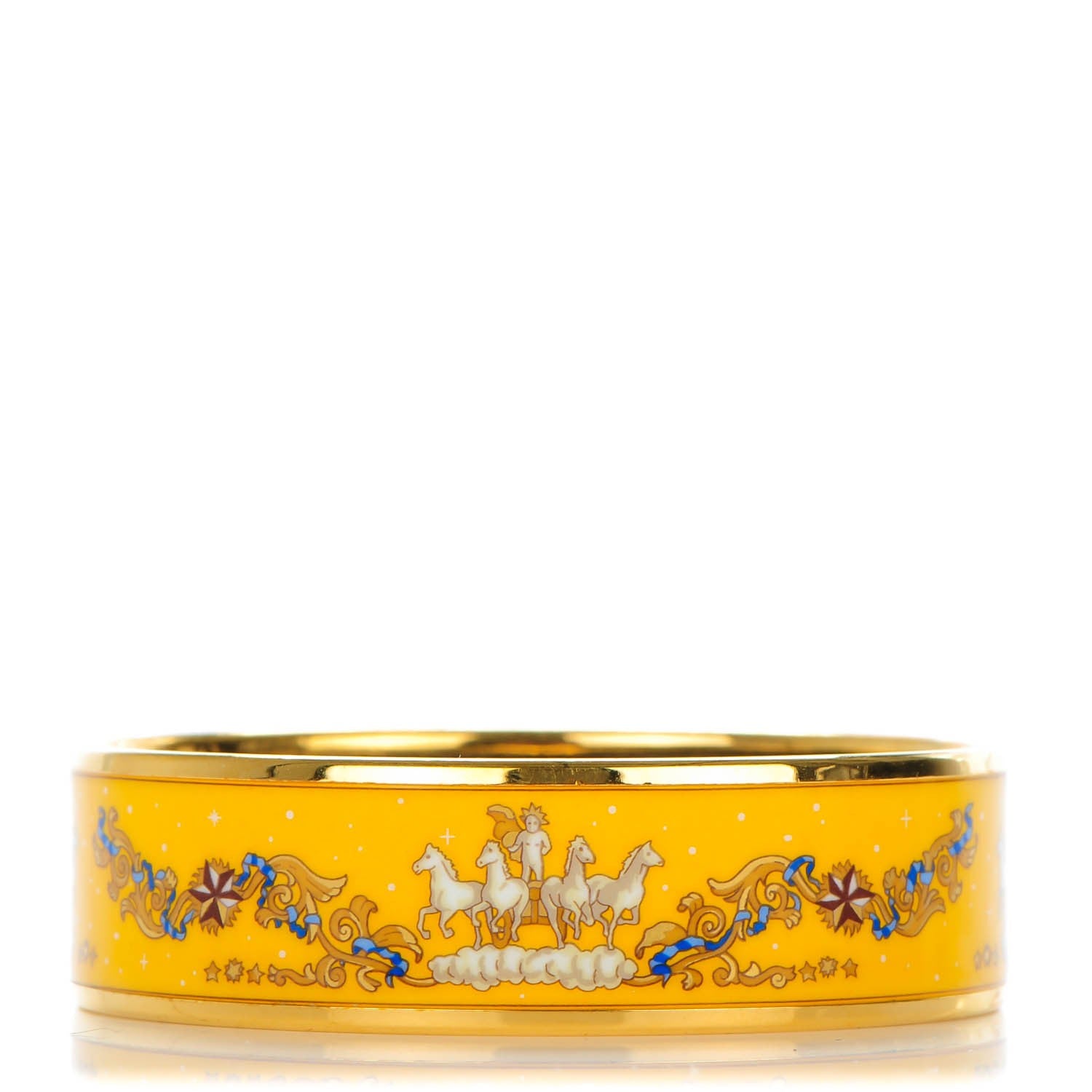 Hermes Enamel Printed Celestial Mythology Wide Bracelet 65 1 of 6