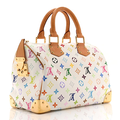 Louis Vuitton Monogram Multicolor Speedy 30 White 4 of 19