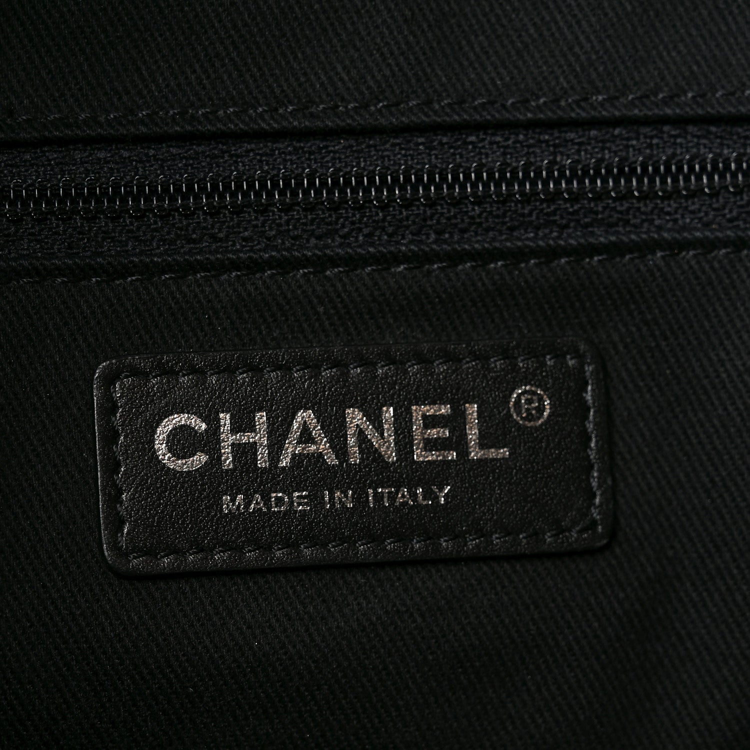 Chanel Calfskin Large Coco Eyelets Shopping Tote Black 6 of 10