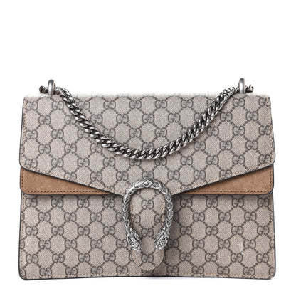 Gucci GG Supreme Monogram Medium Dionysus Shoulder Bag Taupe 1 of 4