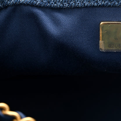 Chanel Washed Denim Quilted Mini Chanel 25 Handbag Blue 7 of 10