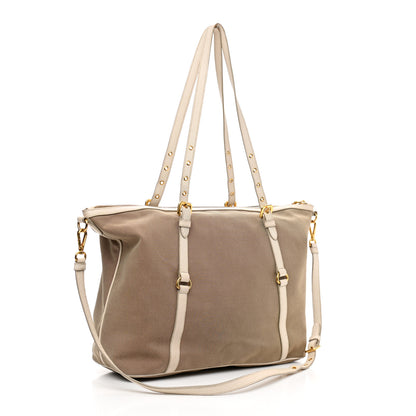 Prada Jacquard Logo Tote Corda Talco 3 of 17