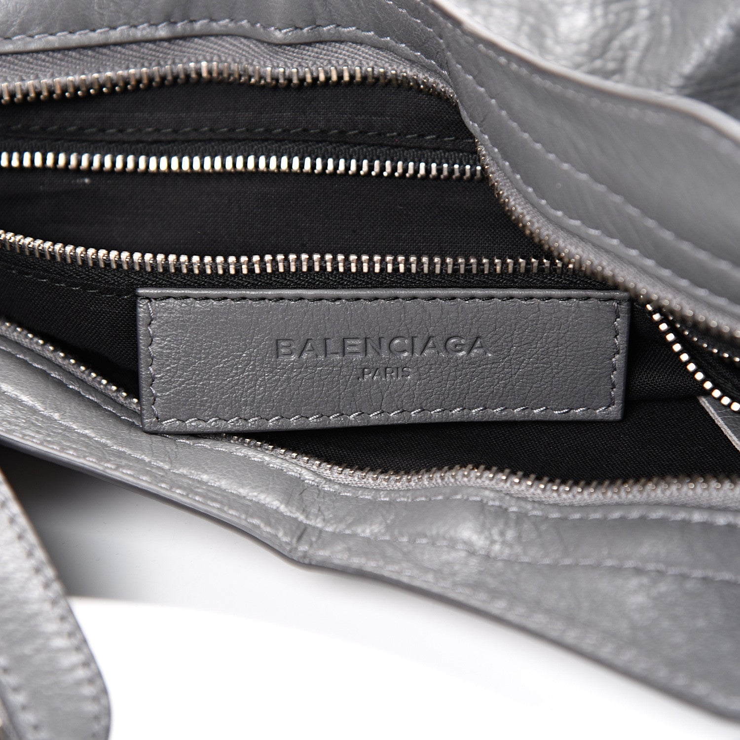 Balenciaga Agneau Silver Metallic Edge Hardware City Gris Cendre 5 of 11